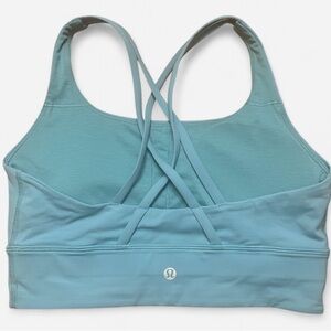 lululemon Energy Longline Bra Medium Support, B–D Cups Blue Cross Strap